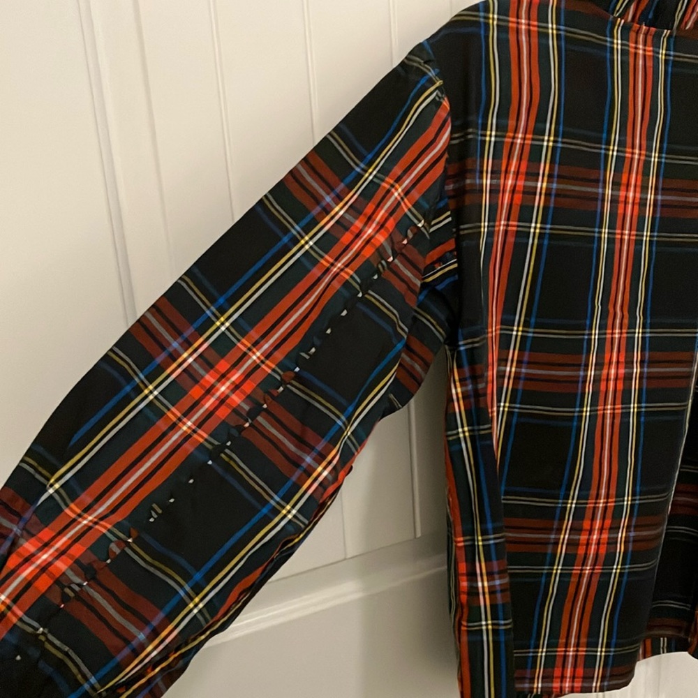 J. Crew Vibrant Plaid Blouse - Picture 4 of 4